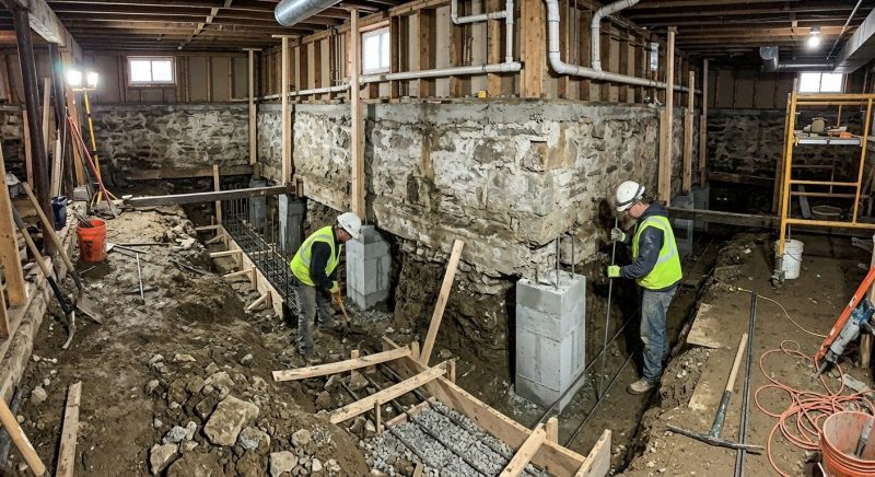 Basement Underpinning in Moncks Corner, SC