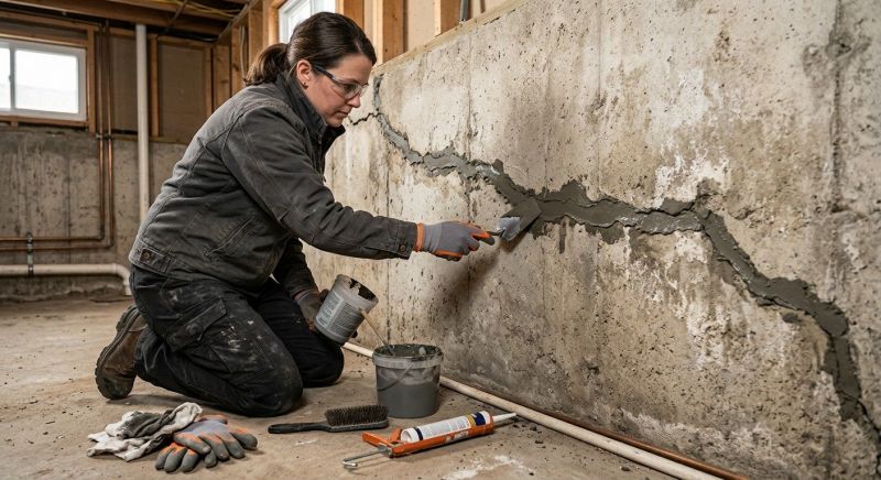 Cracked Basement Floor Repair in Moncks Corner, SC