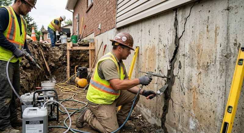 Cracked Foundation Repair in Summerville, SC