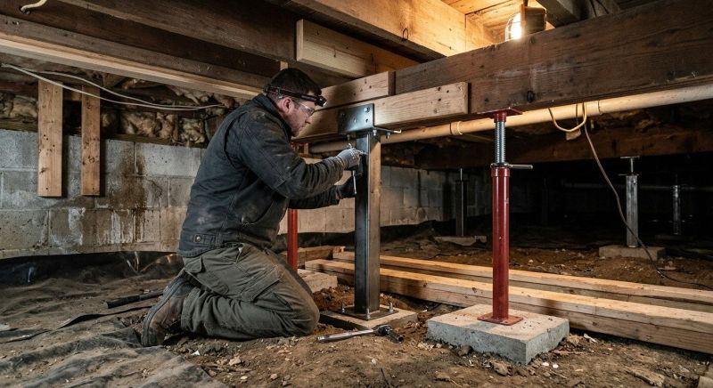 Crawlspace Structural Repair in Moncks Corner, SC