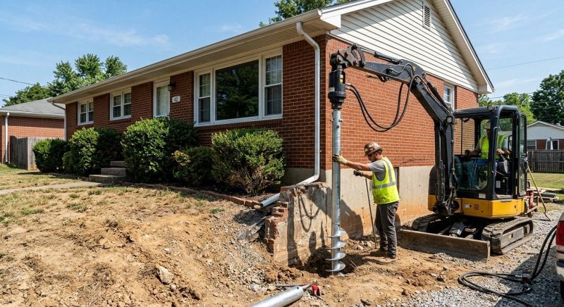 Helical Pile Installation in Moncks Corner, SC