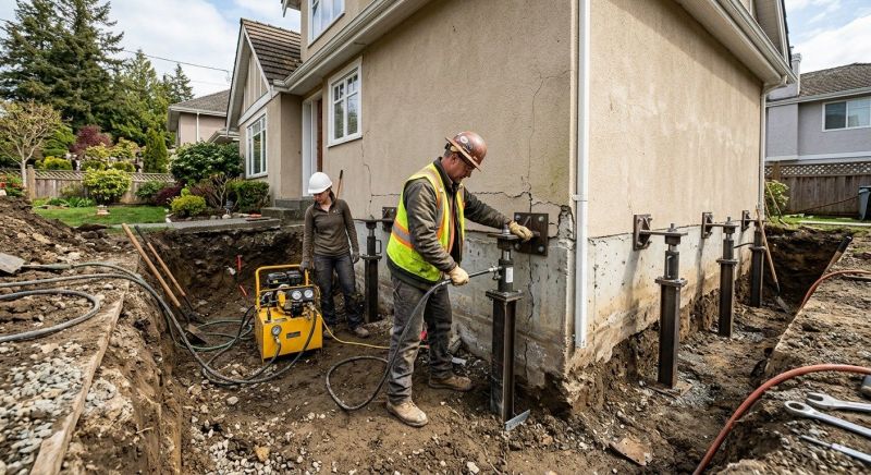 Sinking Foundation Repair in Berkeley County, SC