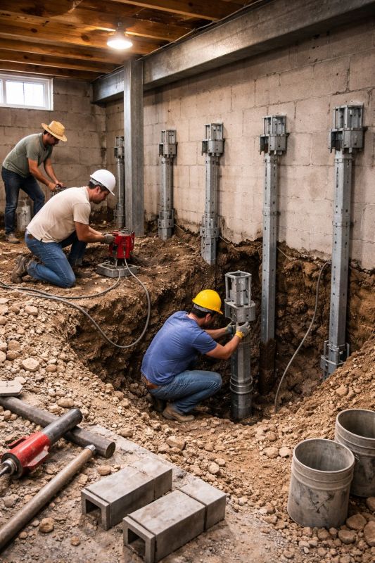 Structural Underpinning in Moncks Corner, SC